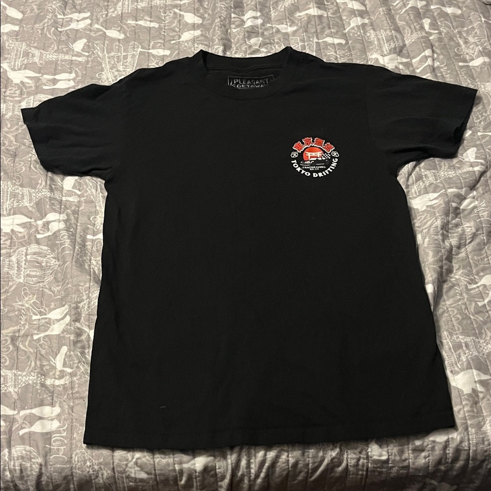 Tokyo Drifting Black Graphic T-Shirt
